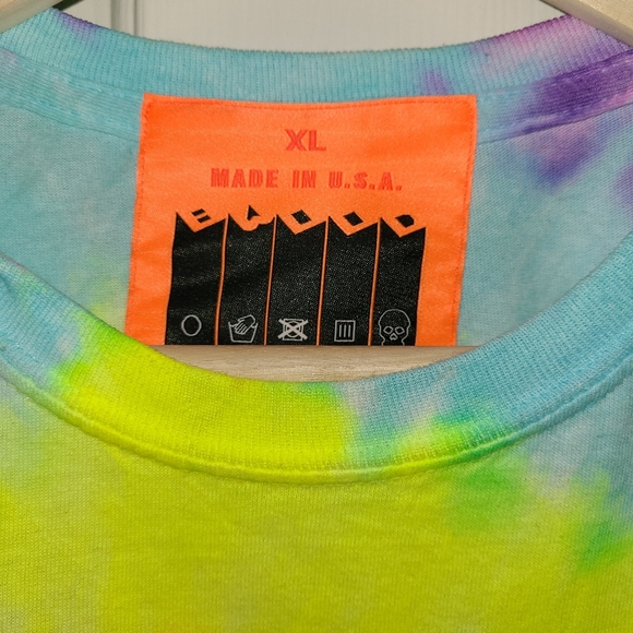 BWOOD NYC TIE DYE TSHIRT BRIAN WOOD SHIRT XL GHOST POP - Picture 3 of 5